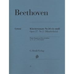 Sonate Nr. 14 cis-moll op. 27/2 (Mondscheinsonate). Klavier