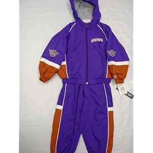 Phoenix Suns Infants / Babys / Kids 2 pc Purple and Orange Wind Suit hooded jacket and pants by reebok
