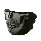 Neoprene Half Face Mask-Skull W11S25D
