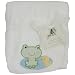 Kids Line Pram Boa Blanket with Lily Pond Embroidery (White)