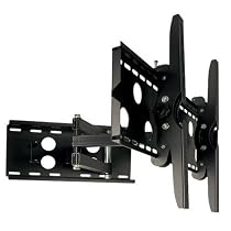 DigiTV Digital Plasma and LCD TV Articulating Arm Tilting Wall Mount. Universal Design for 32" to 56" Displays (BLACK) **Closeout Price**