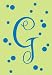 Monogram Polka Dot Regular Size Flag - G