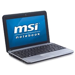 MSI Wind U110-Z5316XP 25,9 cm (10,2 Zoll) WSVGA Netbook (Intel Atom Z530 1,6GHz, 1GB RAM, 160GB HDD, Intel GMA 500, XP Home)