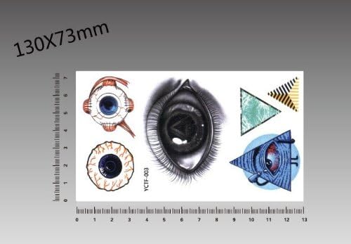 GC Eye Picture Body Makeup Piercing Tattoo Temporary Stickers JYS01