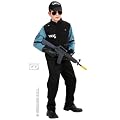 SWAT schwarz Cop Kinderkost�m Fasching 158