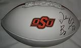 Dez Bryant Autographed Oklahoma State Cowboys Logo Football W/PROOF, Picture of Dez Signing For Us, Dallas Cowboys