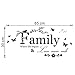 Ussore Wall Sticker Family Flower Butterfly Art Vinyl Quote Art For Kids Home Living Room House Bedroom Bathroom Kitchen Office Home Decoration
