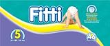 Fitti Mega Baby Diapers, Size 5, 46 Count  (184 Count (Pack of 4)