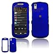 Dark Blue Rubber Feel Snap-On Cover Hard Case Cell Phone Protector for Samsung Instinct S30 M810