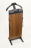 CORBY 7700 TROUSER PRESS. 15, 30 & 45 MINITE TIMER. WALNUT WOOD EFFECT FINISH. 240 VOLTS / 230 WATTS