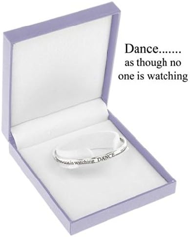 Equilibrium Silver Plated Bangle - Dance As Though No One Is Watching