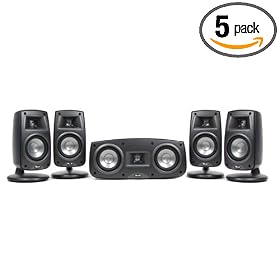 Klipsch Synergy Quintet III Home Theater Speaker System (Set of Five, Black)