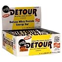 Detour Deluxe Whey Protein Energy Bar, White Chocolate Peanut Butter, 3 Ounces (Pack of 12)