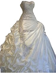 Plus Size A-line Beaded Sweetheart Satin  Dress