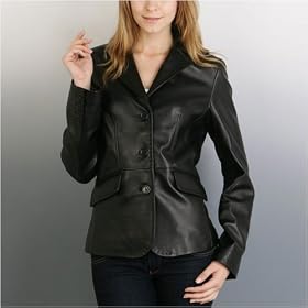 women leather suit