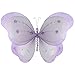The Butterfly Grove Chloe Butterfly Decoration 3D Hanging Mesh Nylon Layered Decor, Purple Wisteria, Large, 18