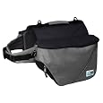 Doggles Dog Backpack, Small, Gray/Black