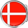 Denmark Flag Belt Buckle