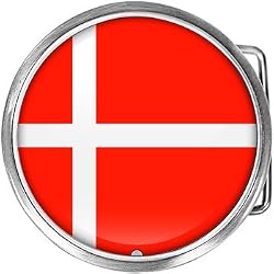 Denmark Flag Belt Buckle