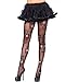 Leg Avenue Women's Sugar Skull Fishnet Pantyhose - Black - One Size