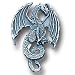 Pewter 3-D Collector Pin - Dragon - Collectors Pin