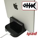 New Black SYNC & Charge Dock Stand for Apple iPad + free  earphone wire wrapper