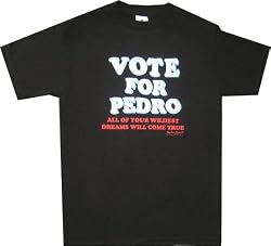 Napoleon Dynamite Vote for Pedro Dreams T-shirt Black