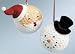 Santa & Snowman Golf Ball Christmas Ornaments (Set of 2)