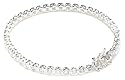 Silver Round White Cubic Zirconia Tennis Bracelet 7"