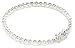 Silver Round White Cubic Zirconia Tennis Bracelet 7