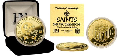 New Orleans SAINTS NFC Champs Super Bowl XLIV GOLD COIN