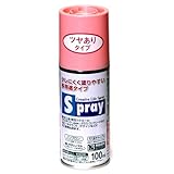 アサヒペン スプレー 100ml ツヤあり コスモスピンク