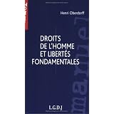 Droits de l'homme et libert�s fondamentalespar Henri Oberdorff