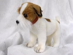 Jack Russel Puppy Dog Standing Plush Toy 12" L