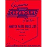 1929 1938 1939 1940 1941 CHEVROLET Parts Book List by Chevrolet