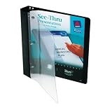 Avery  See-Thru Binder with 1 inch Round Ring, Black (10852)