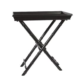Wood Tray on Folding Stand - Rectangle by 
