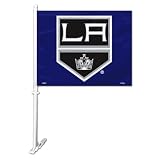 NHL Los Angeles Kings Car Flag with Wall Brackett