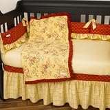 Tiny Red Dragon 4-Piece Baby Crib Bedding Set