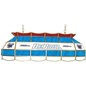 Trademark DePaul University Stained Glass 40-inch Tiffany Lamp