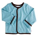 Babysoy Organic Cardigan In Ocean Blue