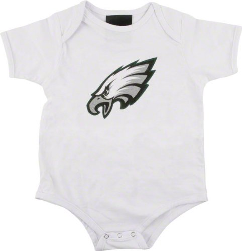 Philadelphia Eagles Newborn White Reebok Logo Creeper