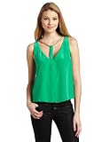 BCBGMAXAZRIA Women's Nydia V-Neck Top With Rope Trim