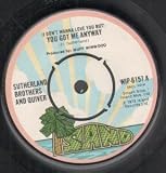 YOU GOT ME ANYWAY 7 INCH (7" 45) UK ISLAND 1973