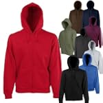 Fruit of the Loom Zip Hoodie Hooded S...