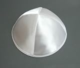 White Satin Kippah, Yarmulke, High Quality Kippot for Jewish Events