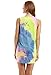 Creabygirls® Womens Sleeveless Tie-dye Round Neck Mini Dress