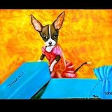 CHIHUAHUA PAINTING TIFFANY AND CO BOX GICLEE