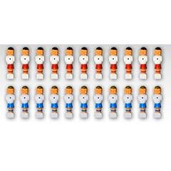 Tischfu�ball Kickerfiguren SET 22St�ck, bemalt