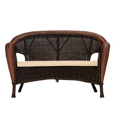 Antique Rattan 2 Seater Sofa